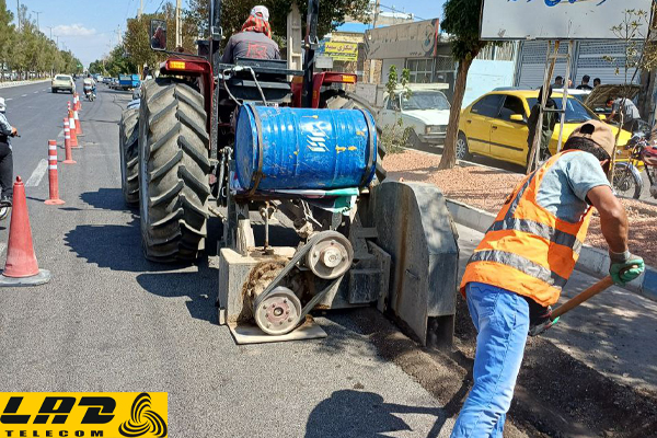 پروژه فیبر نوری شهر تاکستان استان قزوین