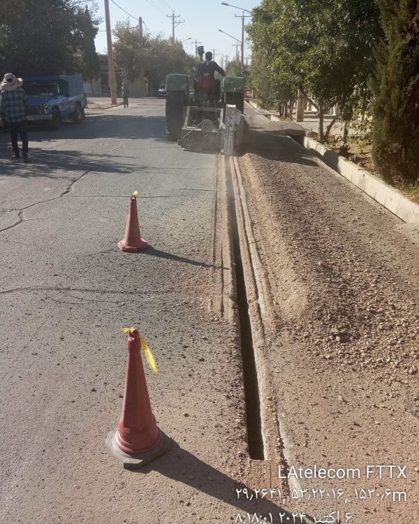 پروژه فیبر نوری شهر سروستان استان فارس 2