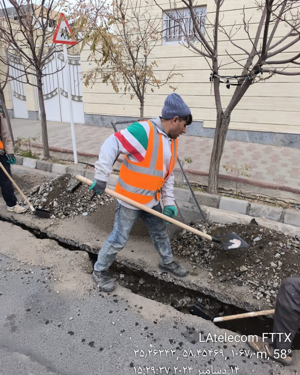 پروژه فیبر نوری کاشمر 3
